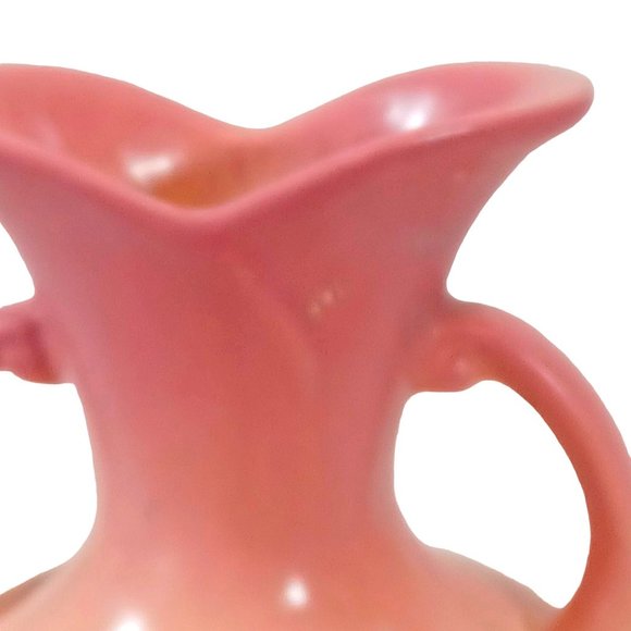 Hull Art Pottery Water Lily 2-Handled  Amphora Vase L-1 5 1/2” Vtg 1950’s Decor - Picture 6 of 8